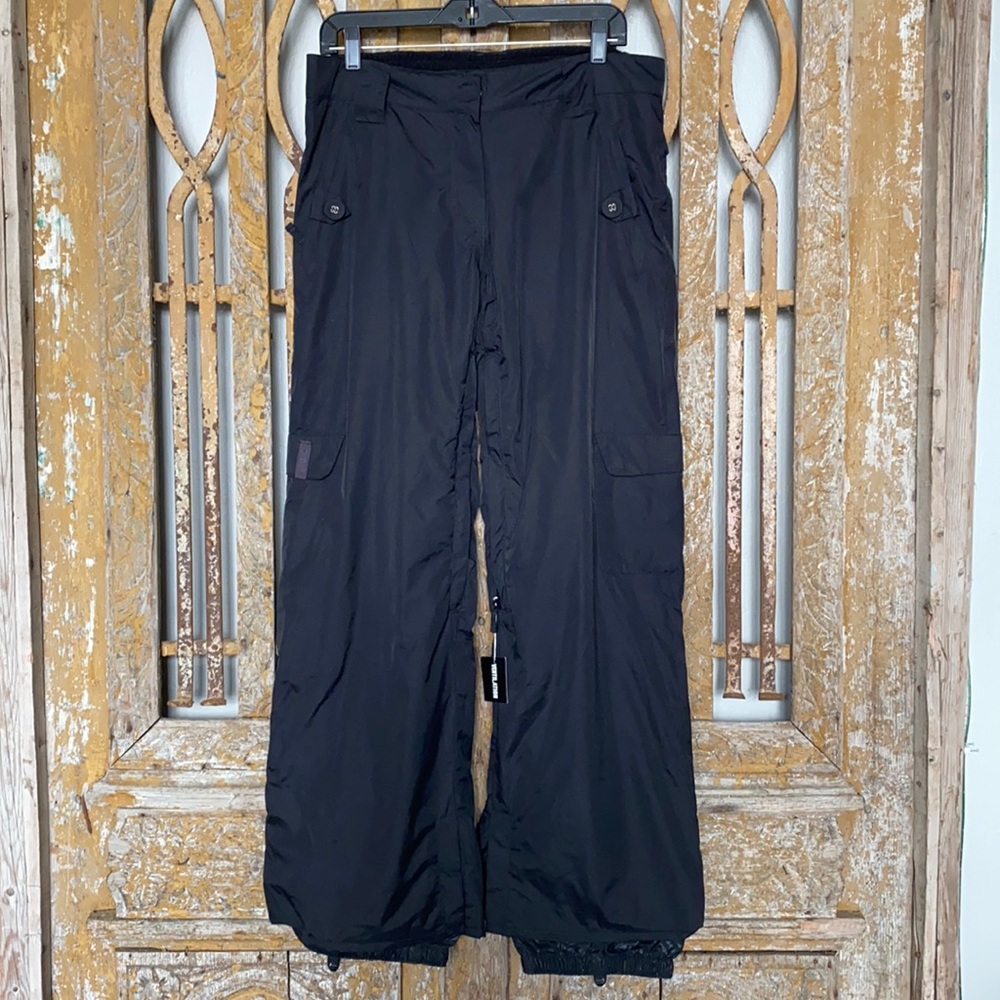 CORE POWDER ROOM 5,000 MM BLACK SNOWBOARDING PANTS NEW NO TAGS